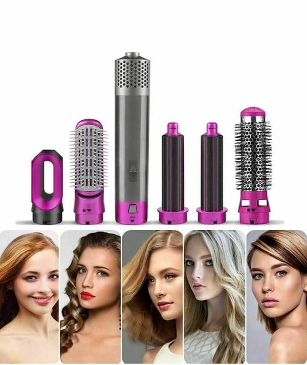 5 In 1 Hot Air Styler Hair Dryer Comb