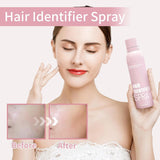 Hair Identifier Spray + 4 Pcs Face Razor Kit for Women