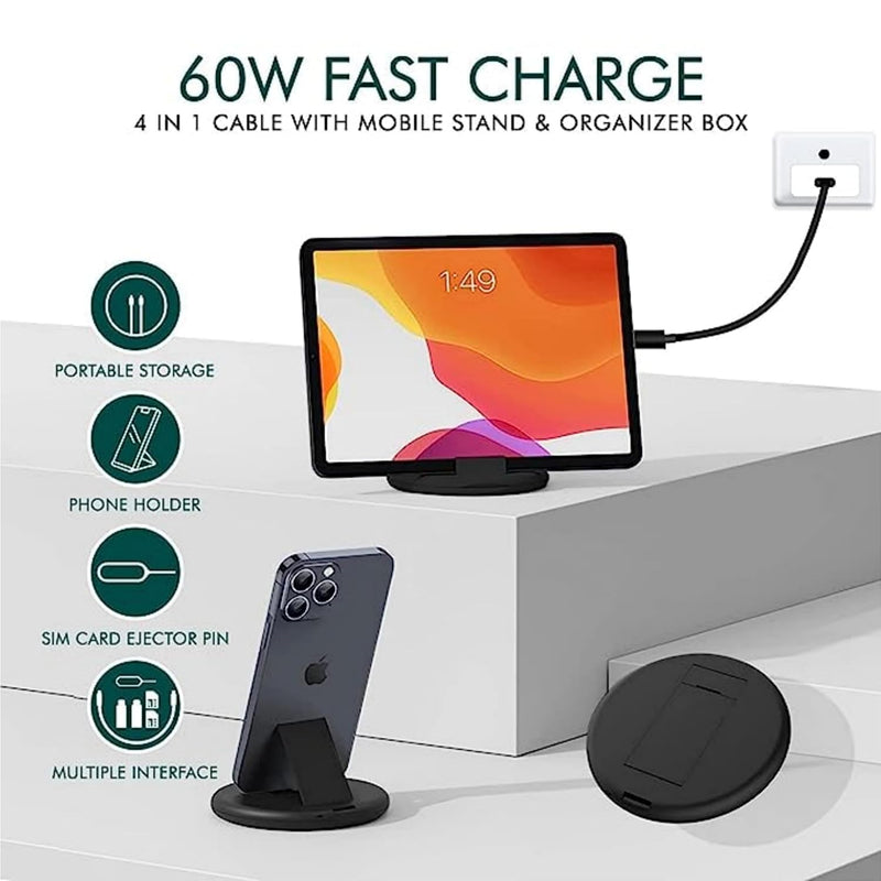 All in One 60W USB Fast Charging Travel Cable Set