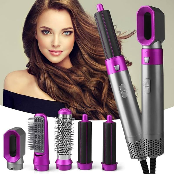 5 In 1 Hot Air Styler Hair Dryer Comb
