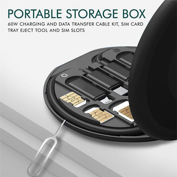 All in One 60W USB Fast Charging Travel Cable Set