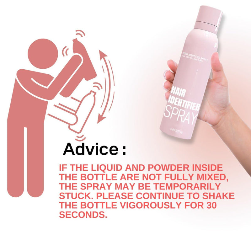 Hair Identifier Spray + 4 Pcs Face Razor Kit for Women
