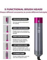 5 In 1 Hot Air Styler Hair Dryer Comb