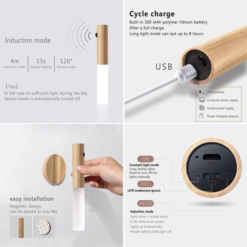 Intelligent Magnetic Motion Sensor Night Light