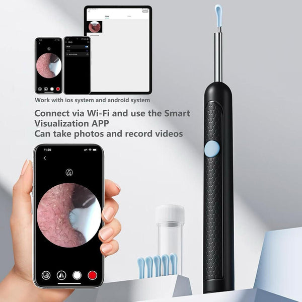 Dr Vaku® Earocam Earwax Removal Tool Kit with HD Camera