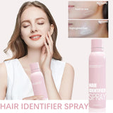 Hair Identifier Spray + 4 Pcs Face Razor Kit for Women