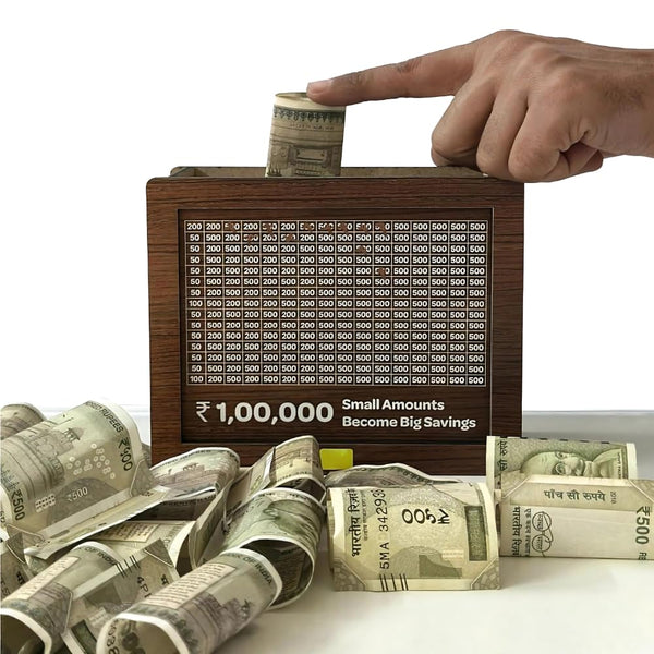 Wooden Money Saving Box
