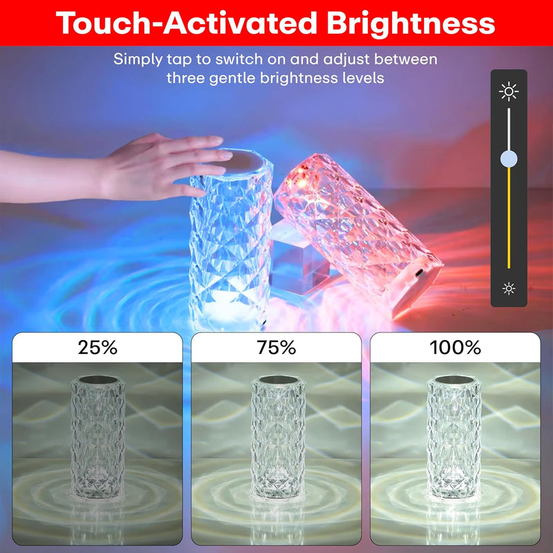 Crystal Diamond Table Lamp